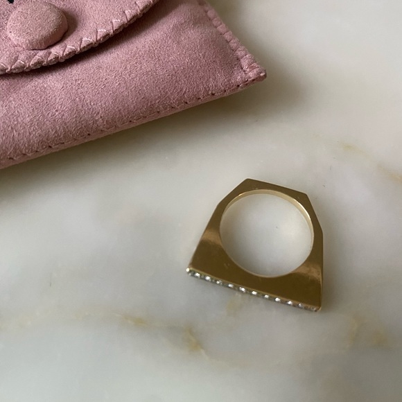 RARE EMILY P WHEELER PLATFORM DIAMOND RING - Picture 4 of 7